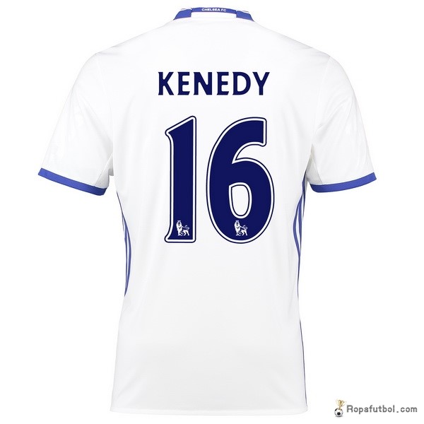 Camiseta Chelsea Replica Tercera Ropa Kenedy 2016/17 Blanco